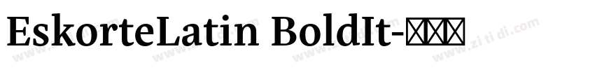 EskorteLatin BoldIt字体转换